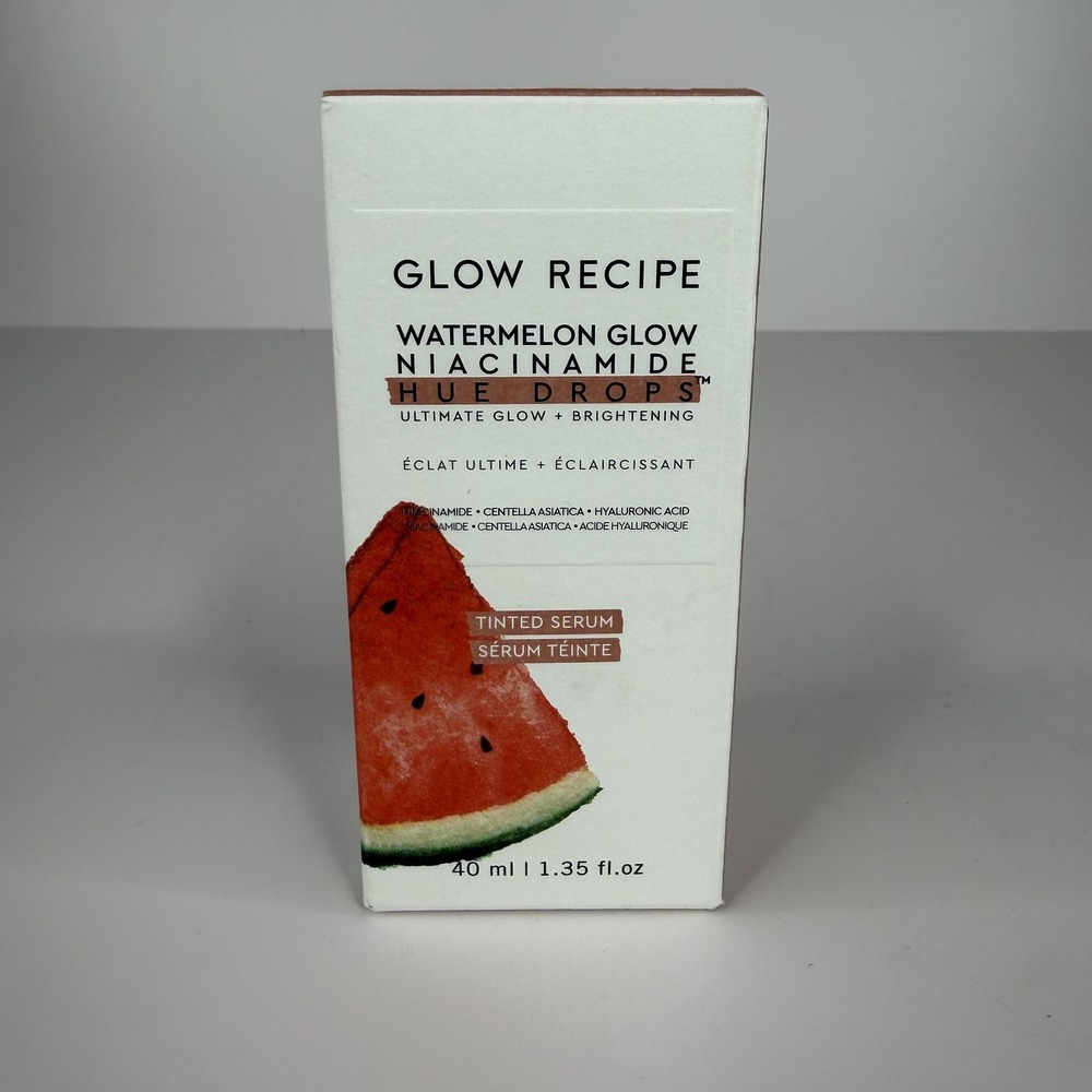 Glow Recipe Watermelon Glow Niacinamide Hue Drops 40ml Sun Glow Serum Brown